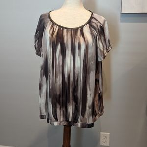 Simply Vera Jewel Neck Blouse Sz XL
